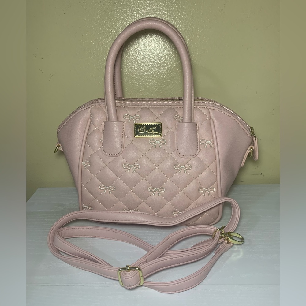 Pink Betsey Johnson Handbag/Crossbody Bag